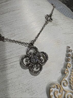Brighton Filigree Pendant Necklace - Sparkling Center Stone